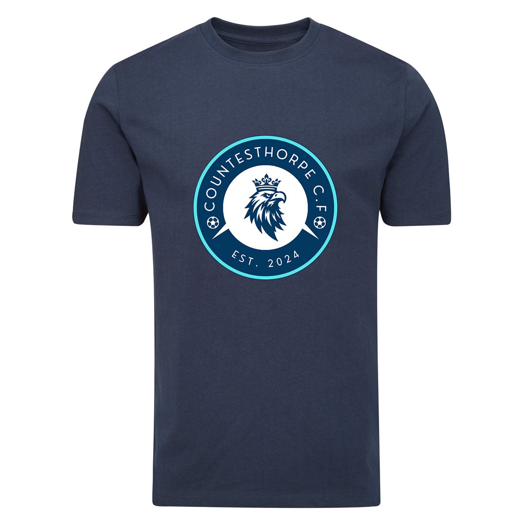 COUNTESTHORPE CF KIDS T-SHIRT-NAVY
