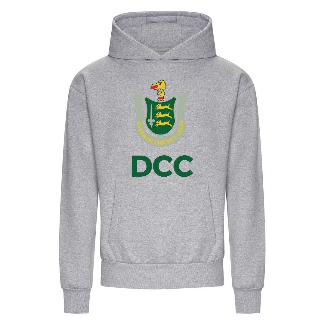 DYFFRYN CC MENS HOODIE-LIGHT GREY