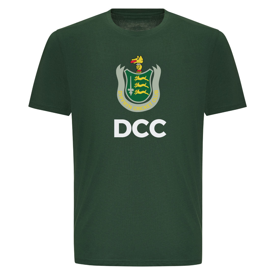 DYFFRYN CC MENS T-SHIRT-GREEN