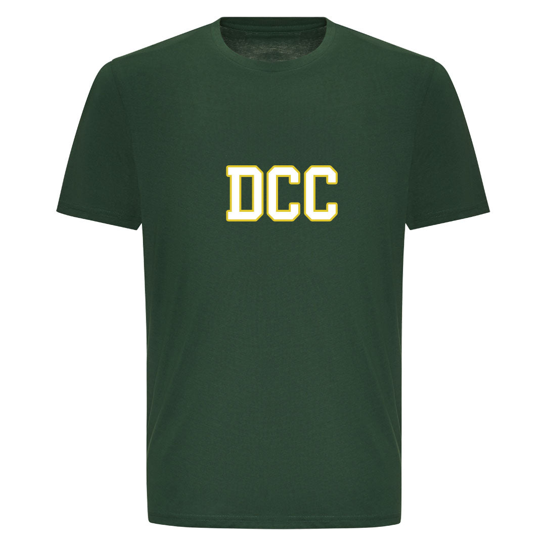 DYFFRYN CC MENS T-SHIRT-GREEN