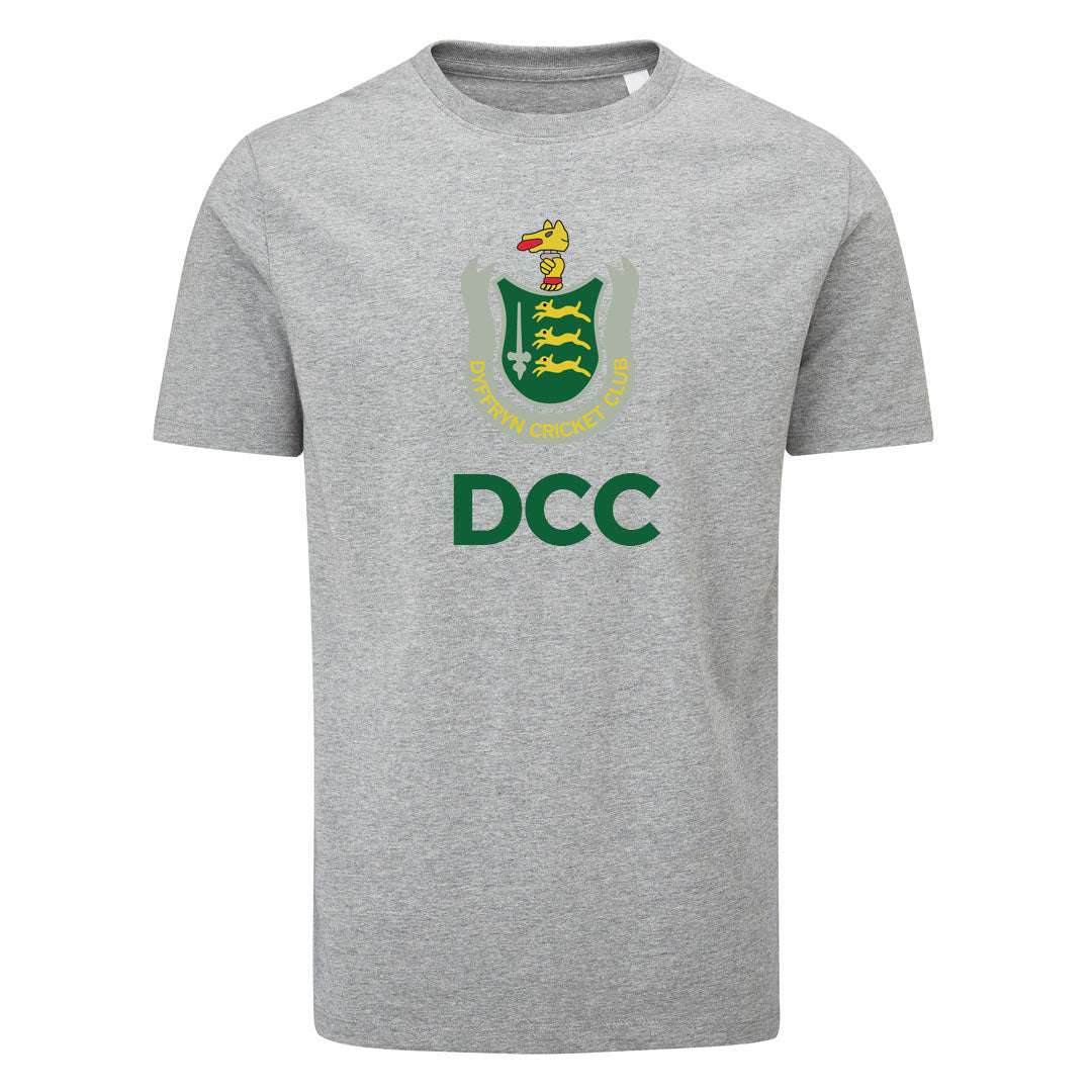 DYFFRYN CC MENS T-SHIRT-LIGHT GREY