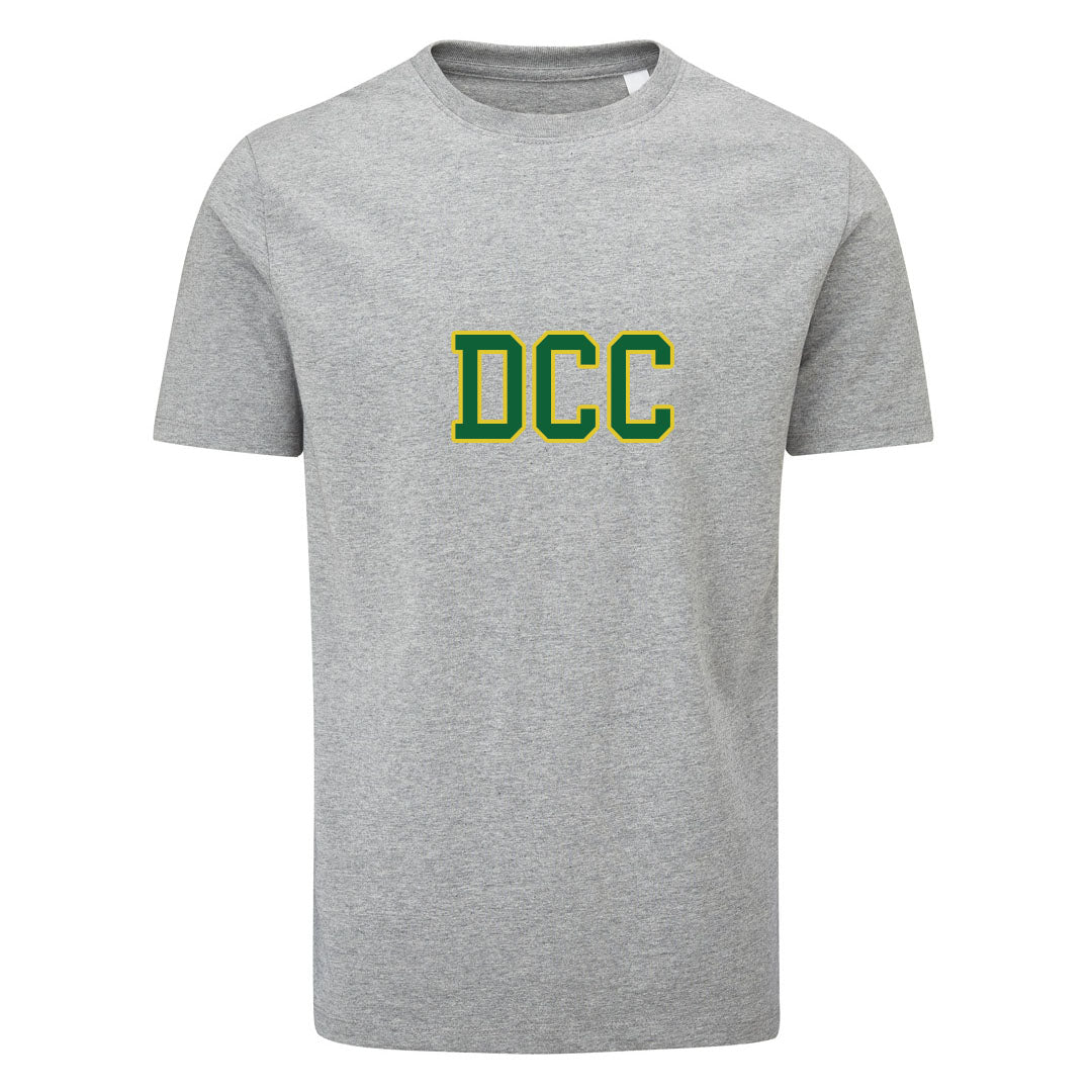 DYFFRYN CC MENS T-SHIRT-LIGHT GREY