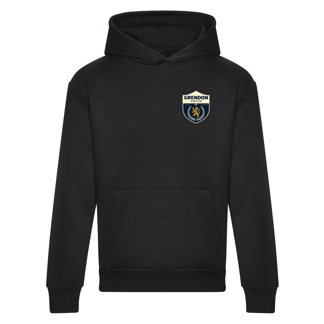 GRENDON UNITED FC MENS HOODIE-BLACK