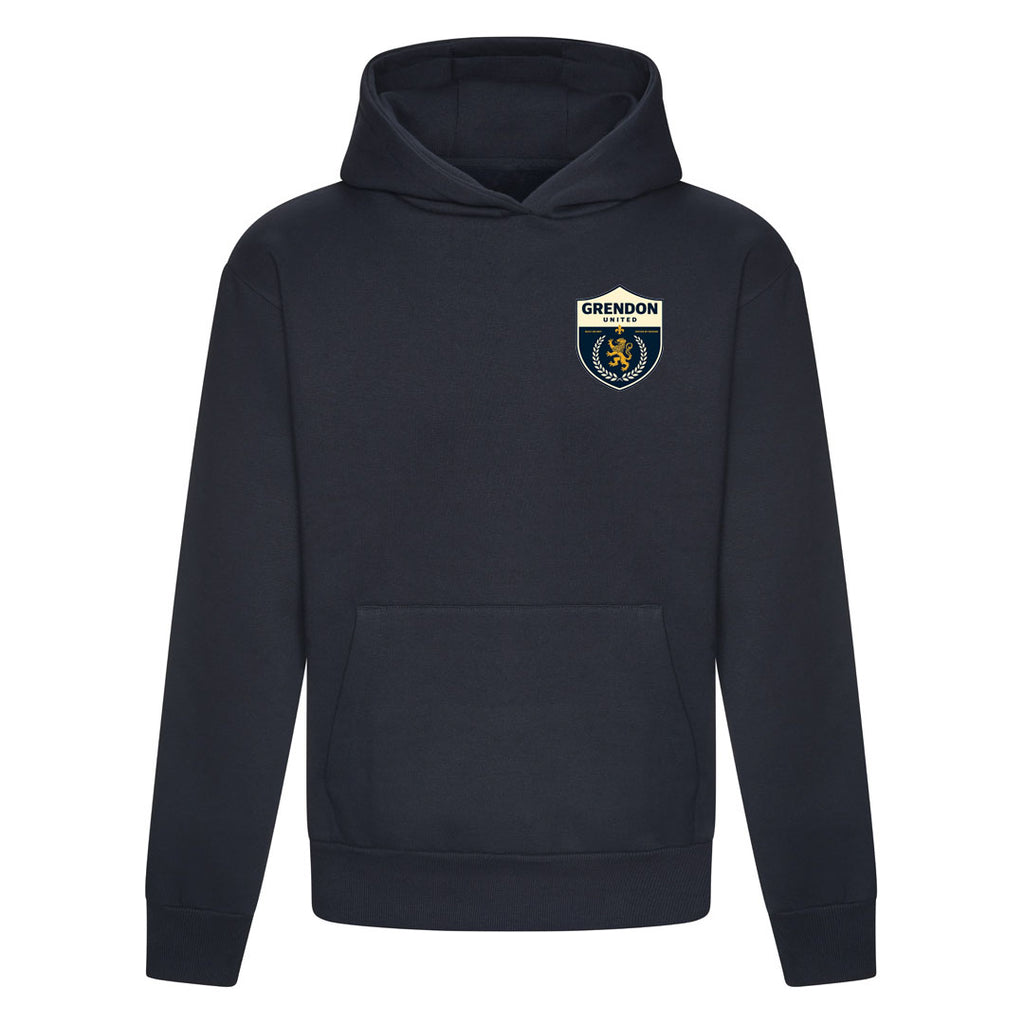 GRENDON UNITED FC MENS HOODIE-NAVY