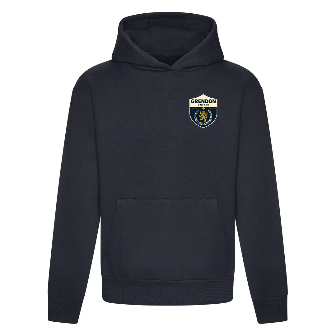 GRENDON UNITED FC MENS HOODIE-NAVY