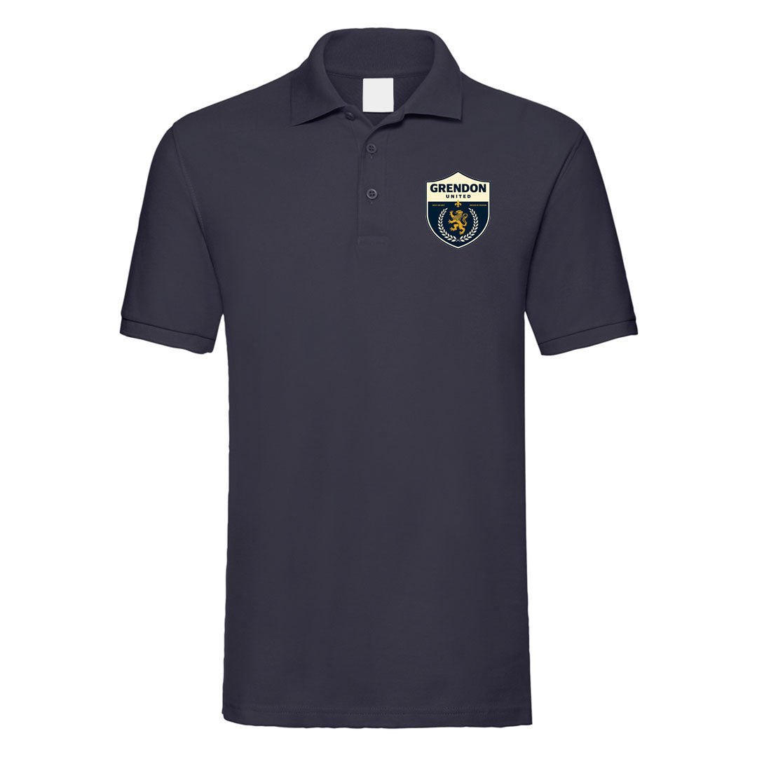 GRENDON UNITED FC MENS POLO SHIRT-NAVY