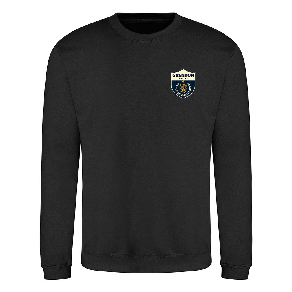 GRENDON UNITED FC MENS SWEATSHIRT-BLACK