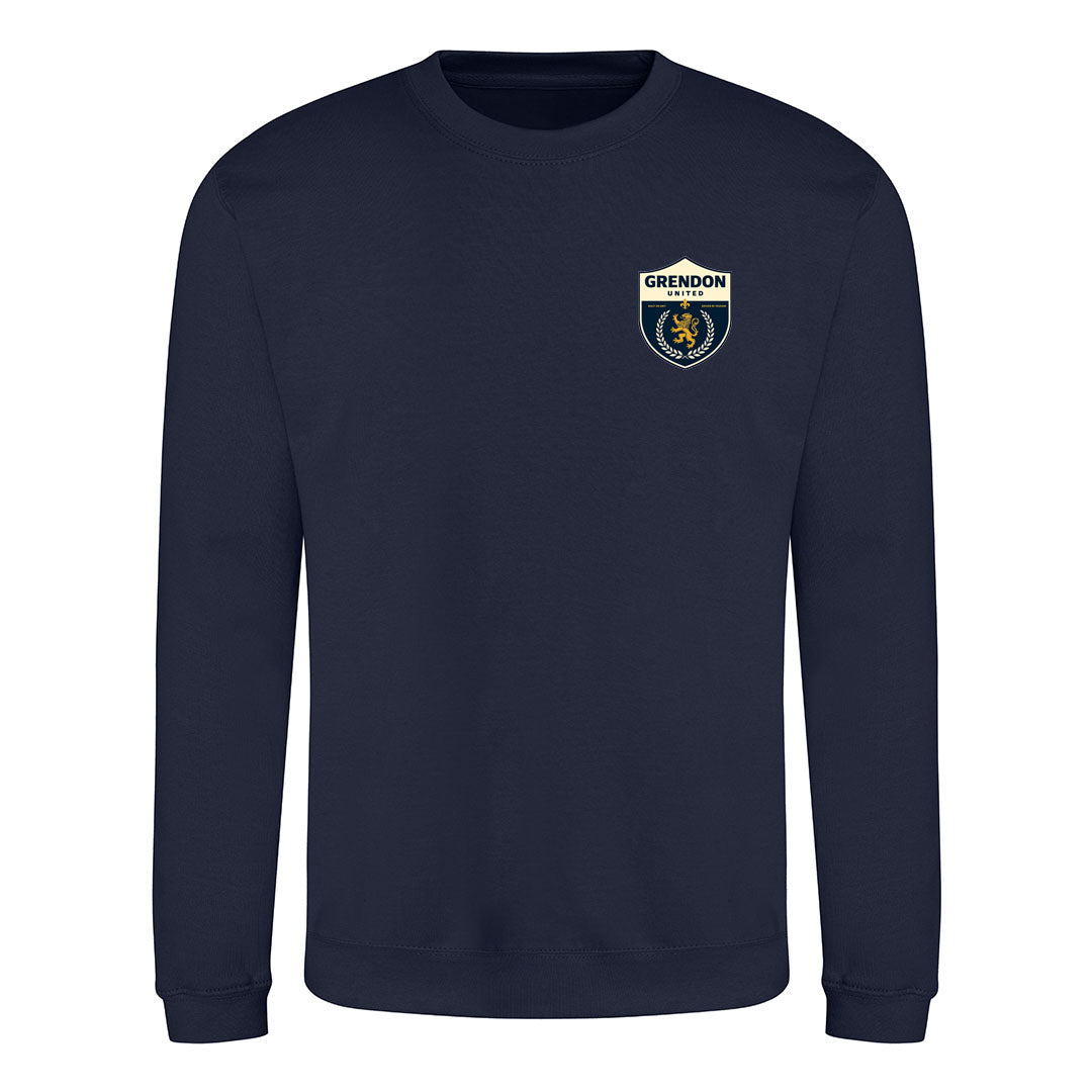 GRENDON UNITED FC MENS SWEATSHIRT-NAVY
